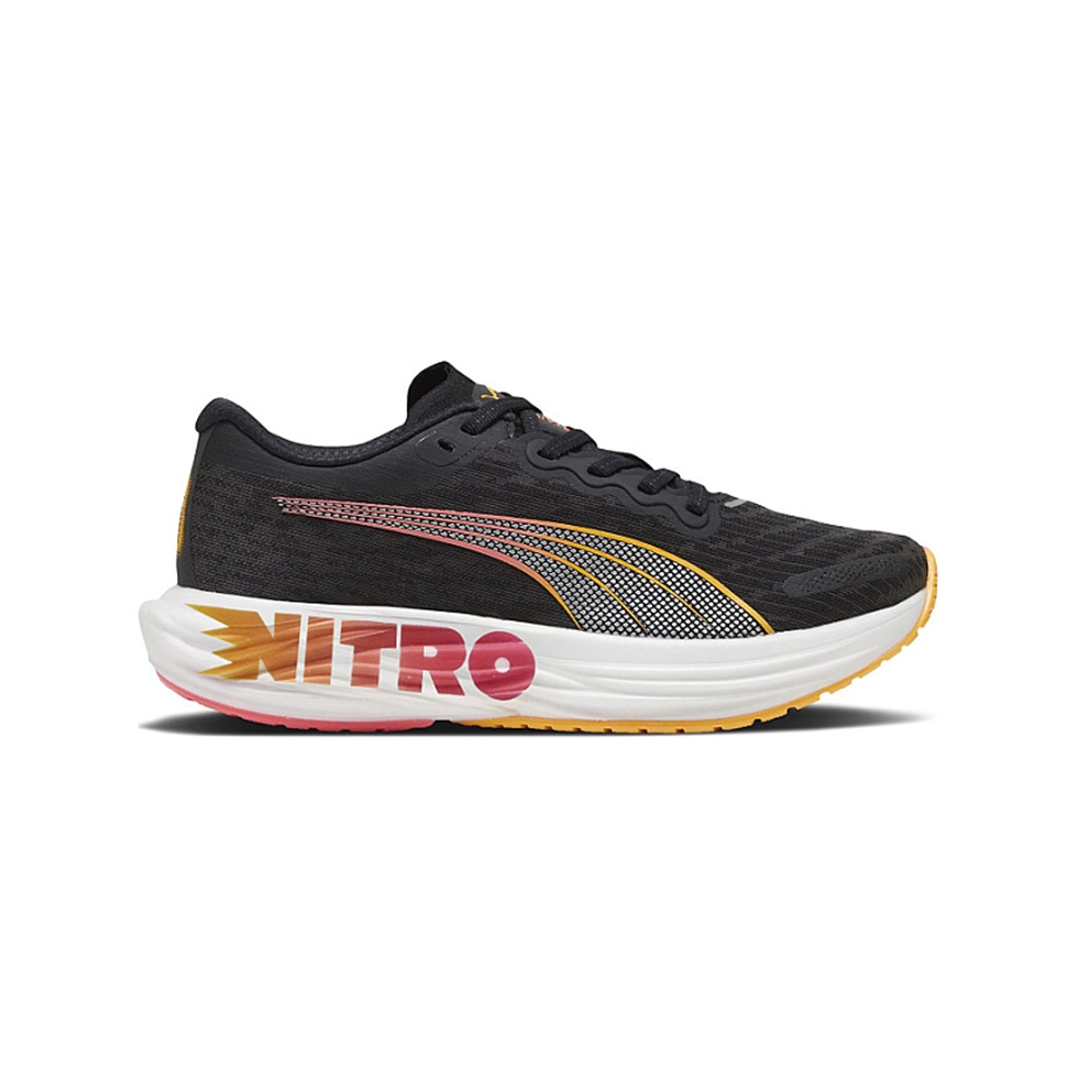 puma deviate nitro 2 black orange 1 Puma Deviate NITRO 2 - Image 1